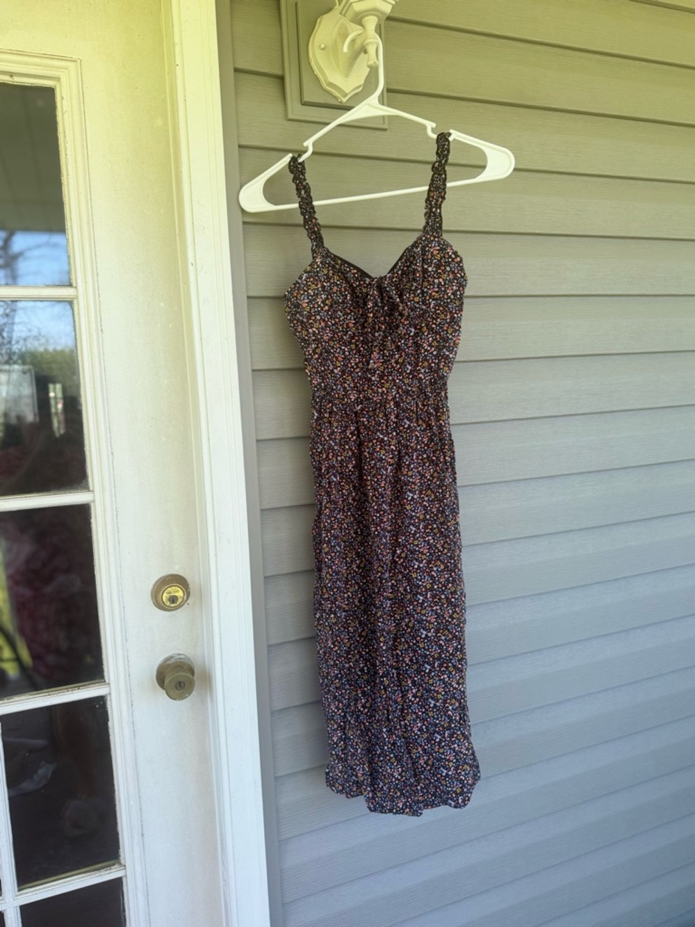 AUW Brown Floral Midi Sundress